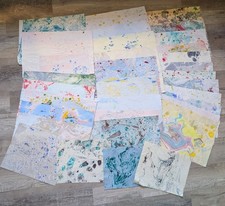 34 Piece Handmade Artisan Paper For Scrapbooking, Card Making, Junk Journals