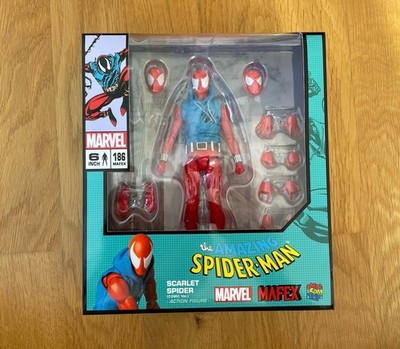 Mafex Spider-Man Scarlet Spider 186, Original, Neuwertig, mit OVP
