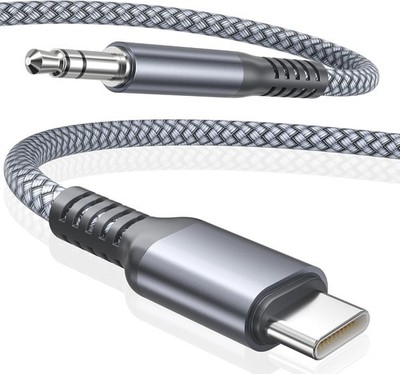 iPhone 17 17e 16 Aux Cord 4FT,USB C Aux Cable,Type C to 3.5MM Jack Audio Adap...