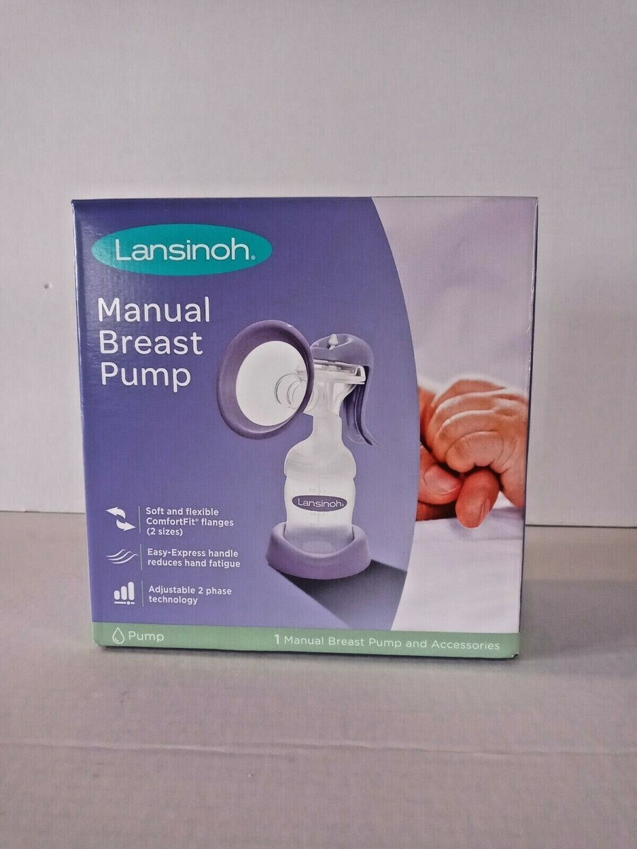 Lansinoh Manual Breast Pump for Breastfeeding And Accessories New