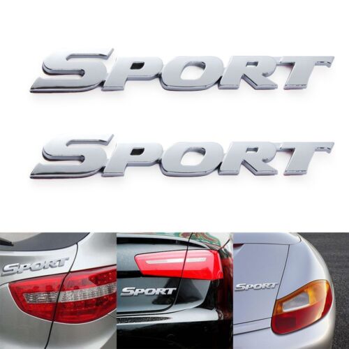 Fashionable Badge Trunk Fender Moto Metal style SPORT 3D ABS Car Stickers - Photo 1 sur 8