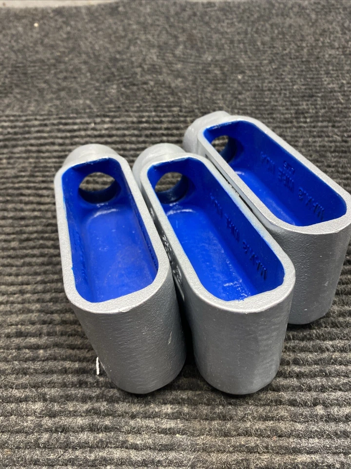 Lote NOS de 3 Crouse Hinds LB37 corpo de conduíte sem tampa ferro cinza 1 polegada - Imagem 2 de 4