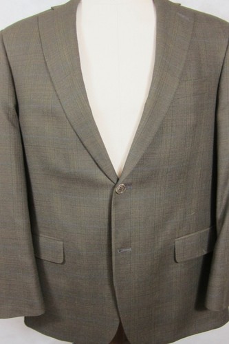 NEU $ 595 Hart Schaffner Marx braun Wolle Blazer Sport Mantel 42R Made in USA