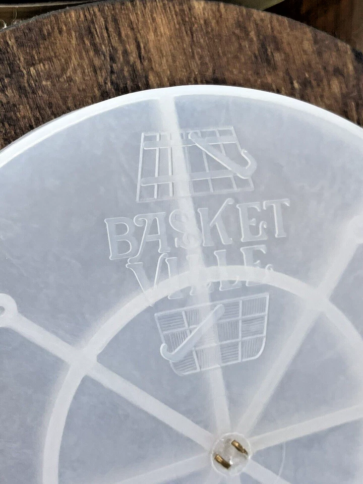 Cubo de hielo vintage Basketville Putney Vermont barril de madera con inserto de plástico Foto 4 de 4