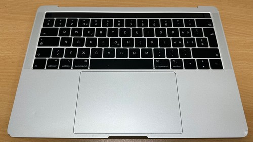 Apple MacBook Pro 13" 2019 A1989 EmC3358 Silv Handauflage Trackpad Akku Komplett