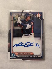 2024 Bowman Chrome Nehomar Ochoa Jr. 1st Auto Houston Astros New Release