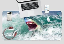 3D Ocean Shark 7 Non-slip Office Desk Mouse Mat Keyboard Game