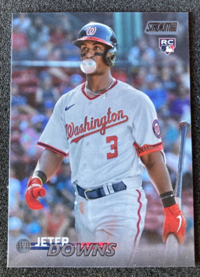 2023 Stadium Club #30 Jeter Downs RC Rookie BLACK FOIL SP. Washington Nationals