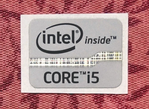 Intel Core i5 Inside Gray Silver Sticker 15.5 x 21mm 2012 Ivy Bridge Case Badge - Image 2 of 2