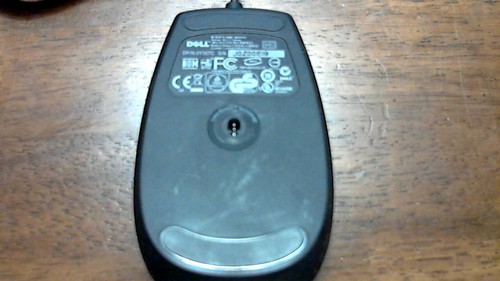 DELL USB 0Y357C D251D Silver/Black Optical 6 Button Scroll Wheel Mouse - Picture 2 of 3