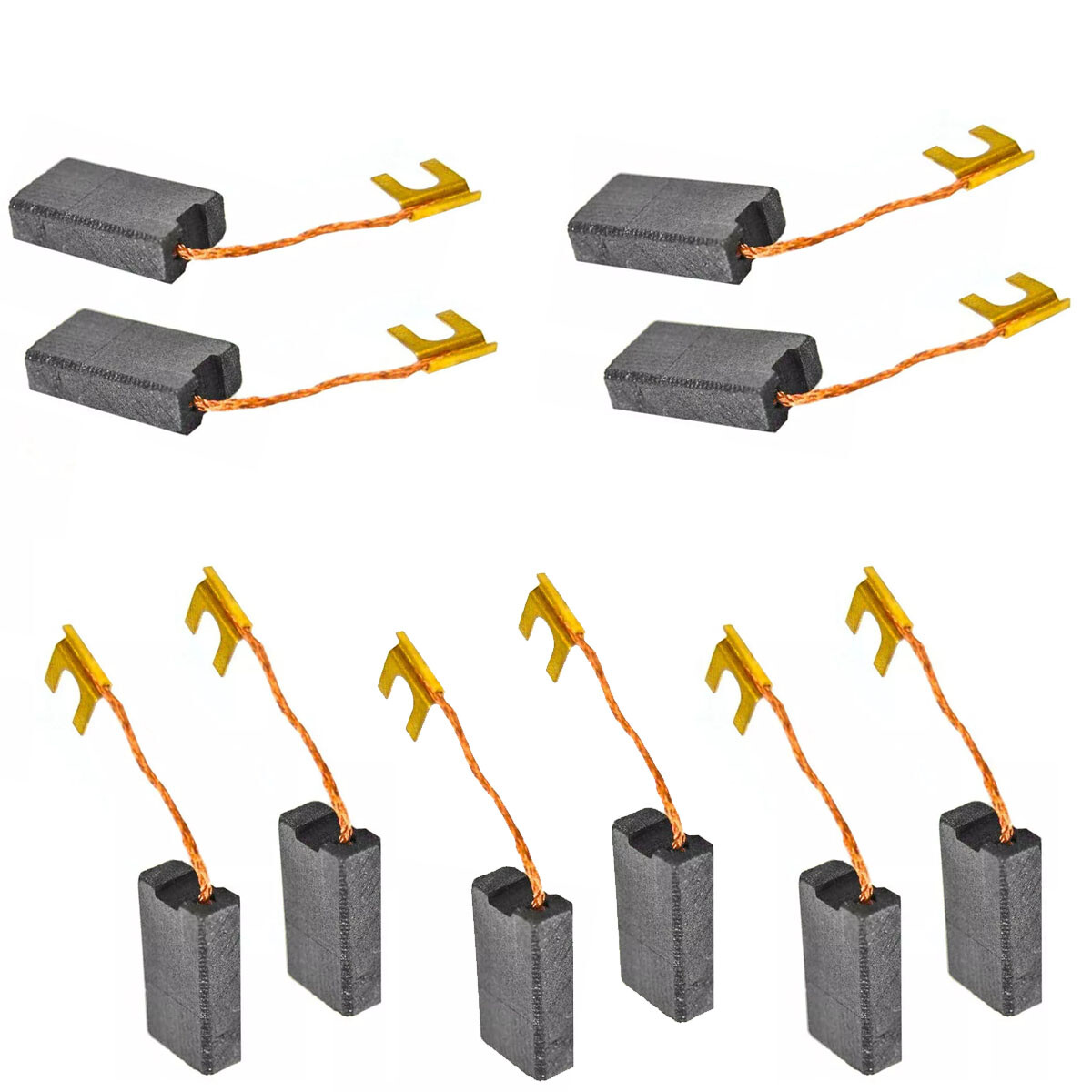 10 Pcs Carbon Brushes Brush Set for Bosch GBO12 1508 1207 Angle Grinder