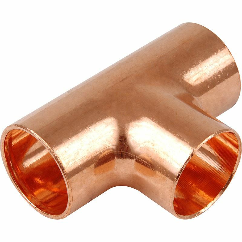 Copper Pipe Equal Tee connector 3/4"" Refrigeration Aircon Pipes