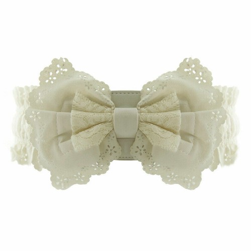 Damen Schleifenknopf Bund Spitze Taille Gürtel Korsett Breit Elastische Lolita-- - Bild 5 von 27