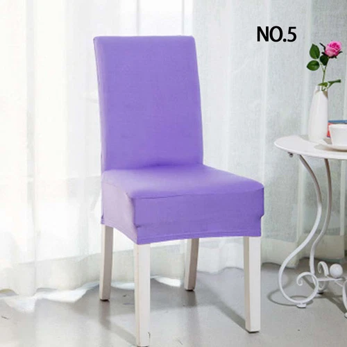 Universal Chair Cover Spandex Strech Dinner Solid Chair Wedding Party Seat Cover - Picture 7 of 40