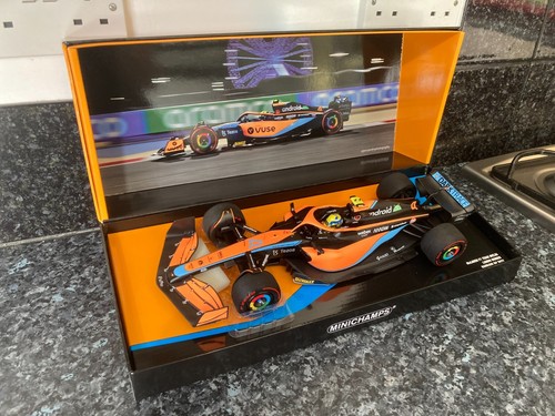 1:18 Minichamps McLaren F1 Team MCL36 Lando Norris Bahrain GP 2022 Limited Ed - Picture 9 of 23