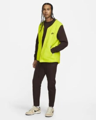 Nike Sportswear Essentials+ Sherpa Fleece Gilet Vest DD5025 345, Mens Size L