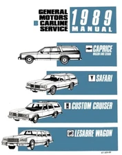 1989 LeSabre Electra Caprice Safari Shop Service Repair Manual Engine Drivetrain