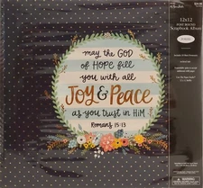 The Paper Studio Memories 12x12 Post Bound Scrapbook Album NEW ft. Romans 15:13