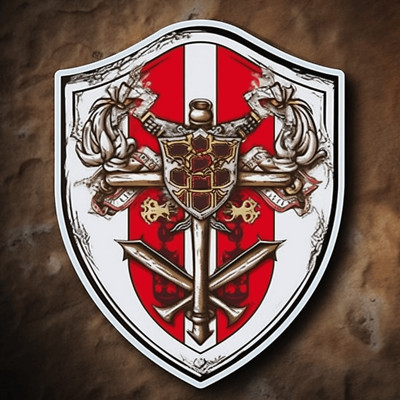 Medieval Crest Sticker, Crest Decal Sticker, Decal for Car Truck Window Bumper