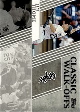 2012 Topps #CW-10 Jim Thome   Classic Walk-Offs Chicago White Sox