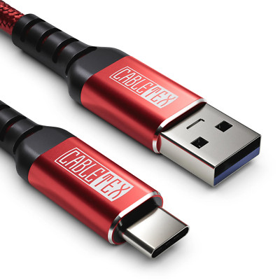 CABLETEX USB-C zu USB-A Ladekabel 60 Watt USB 3.2 Gen1 und Datenübertragung 1-3m