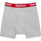 SLIP BOXER SUPREME HANES (GRIS BRUYÈRE) (MOYEN) (LOT DE 2) LOGO BOÎTE FW22