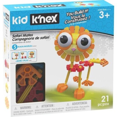 K'Nex 85613 Safari Mates 5 Modelle Bauset Bau Lernspielzeug /NEU