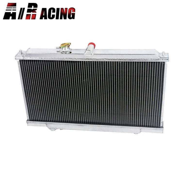 Nuevo radiador de carreras de rendimiento manual de aluminio 2 filas para Honda Prelude 97-01 Foto 2 de 4