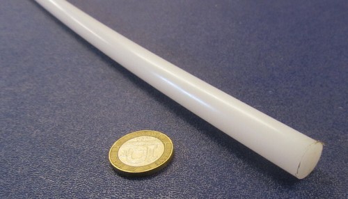 Hdpe Asta Tonda Bianca Diametro 1/2" x 60" Lunghezza, 2 Unità, 10 Ft - Foto 6 di 8