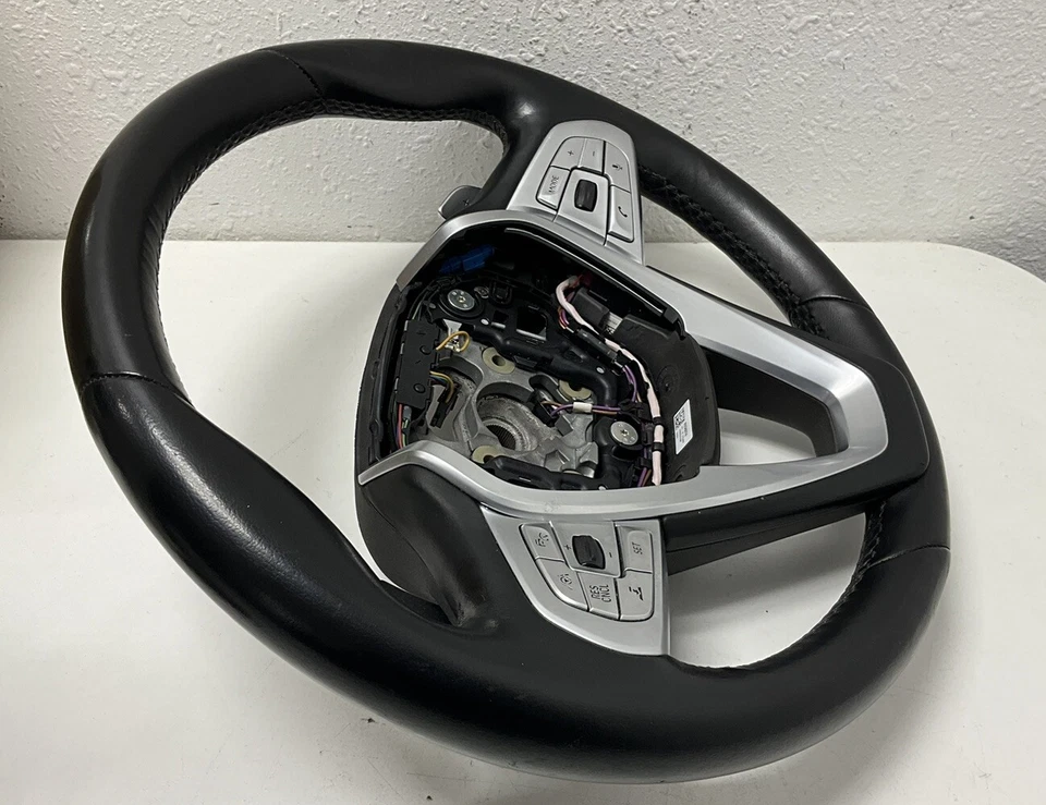 Volante BMW 750I PRETO 2018 com pás 634199300 fabricante de equipamento original - Imagem 2 de 4