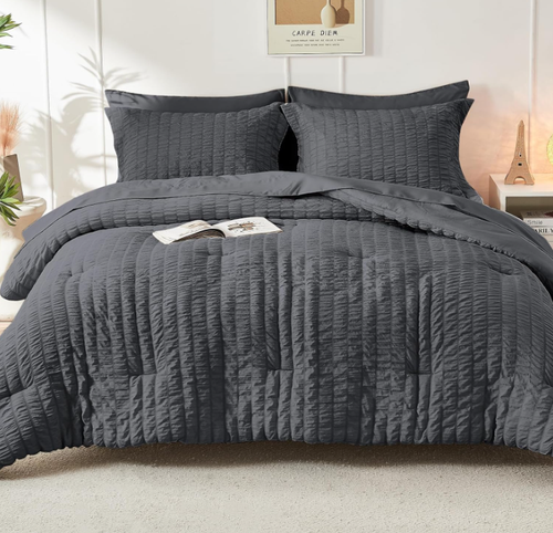 3PCS Seersucker Comforter and Coverlet Set Collection Comforter & Pillow Sham - Picture 7 of 118
