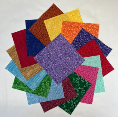Mixed Prints ~ 80 5'' PreCut Quilting Squares ~ Charm Pack ~ Colorful