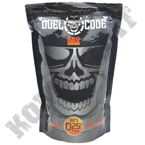BB Gun Pellets 6mm Airsoft Ammo Duel Code .25 BBs 1kg 4000 x 25g White