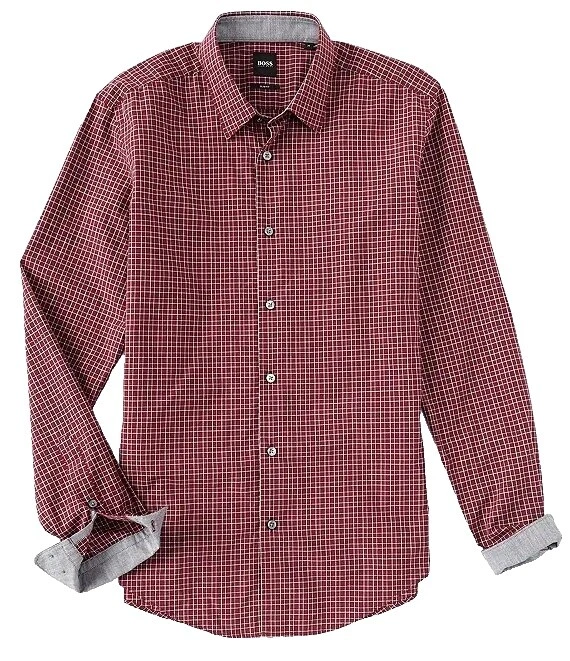 HUGO BOSS Cotton Floral Casual Button-Down Shirts for Men