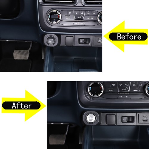 Fit For Ford Maverick 2022 Stainless Engine Start Stop Button Cover Ring Sticker - Picture 2 of 12