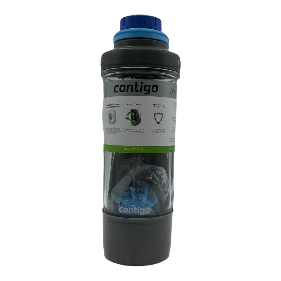 Contigo Shake and Go Fit 24盎司摇瓶带健身房存储 — 第 2/4 张图片
