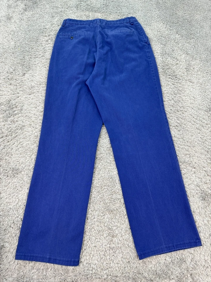 Pantalones VF Imagewear para mujer 12R tinta azul plisado uniforme utilitario pantalón de trabajo EE. UU. Foto 2 de 4