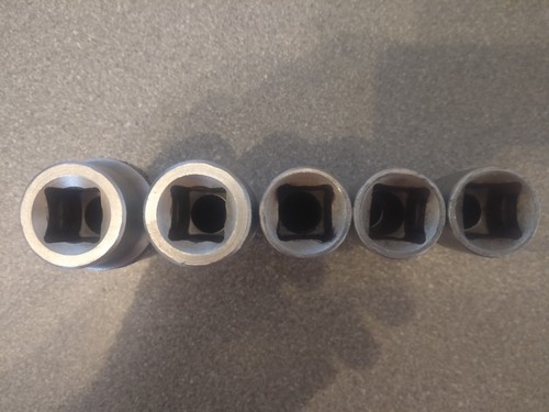 unbranded but heavy 1/2" drive metric long hex sockets budle. - Picture 3 of 4