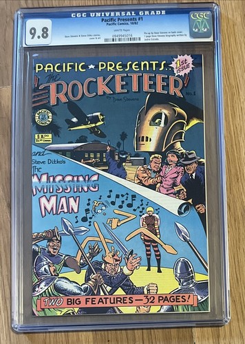 Pacific Presents #1 CGC 9.8 Pacific Comics 1982 Dave Stevens Rocketeer Book