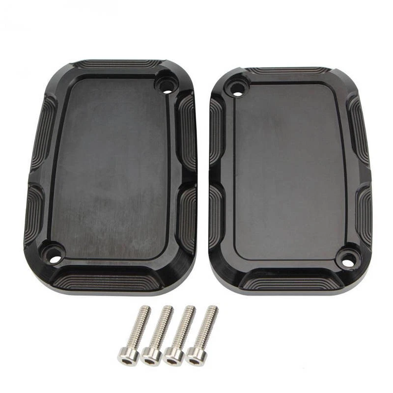 Pair Front Brake Master Cylinder Cover For Harley Street Glide V-Rod Road Glide - Изображение 3 из 4