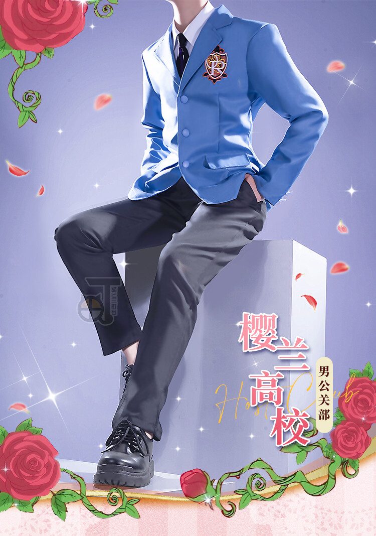Ouran High School Host Club Uniform Cosplay Men's Full Set of Costume | eBay
