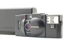 【N Mint w/Box】 Olympus XA2 BLACK Point & Shoot Film Camera A11 Flash Japan #578