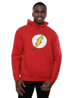 DC Comics Hombre Flash Distressed Logo Capucha