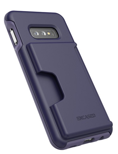 Für Samsung Galaxy S10e Wallet Case Slim Kreditkarten & Ausweisetui Fach - Lila - Bild 6 von 7