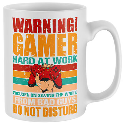 Lustige Gaming Tasse für Jungen Gamer hart bei der Arbeit Geburtstag Junge Video Computerspiele