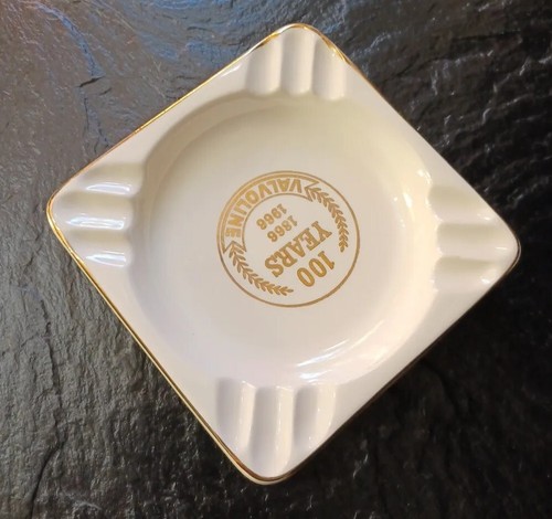 CENICERO DE PORCELANA VINTAGE 1966 "100 AÑOS 1866 1966 VALVOLINE" RECUERDOS 5"  - Imagen 7 de 18