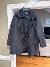 Mens coat Jacket CHAPS Ralph Lauren SIZE 44R  black liner coat