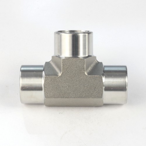Camiseta HFS(R) 3/8" hembra NPT 3 vías en forma de T igual acoplamiento acero inoxidable 304 - Imagen 2 de 4