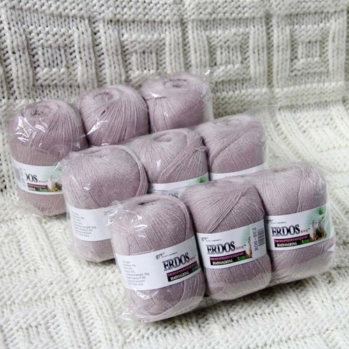 Sale Lot 9SkeinsX50gr Lace Wrap Shawls Soft Acrylic Wool Cashmere Knit Yarn 08 - Picture 3 of 23