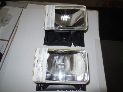 ❤︎A Cibie 165mm Rectangular Main Beam H1 Headlamp Pair Genuine